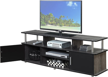 Designs2Go 60" Monterey TV Stand, Weathered Gray / Black