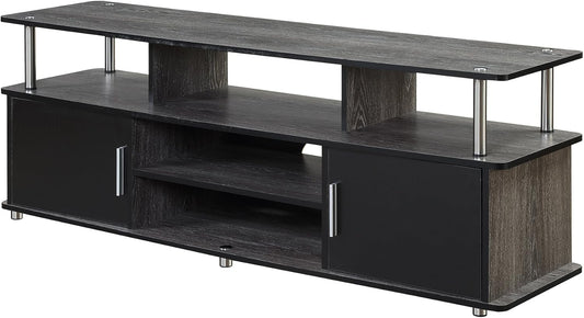 Designs2Go 60" Monterey TV Stand, Weathered Gray / Black
